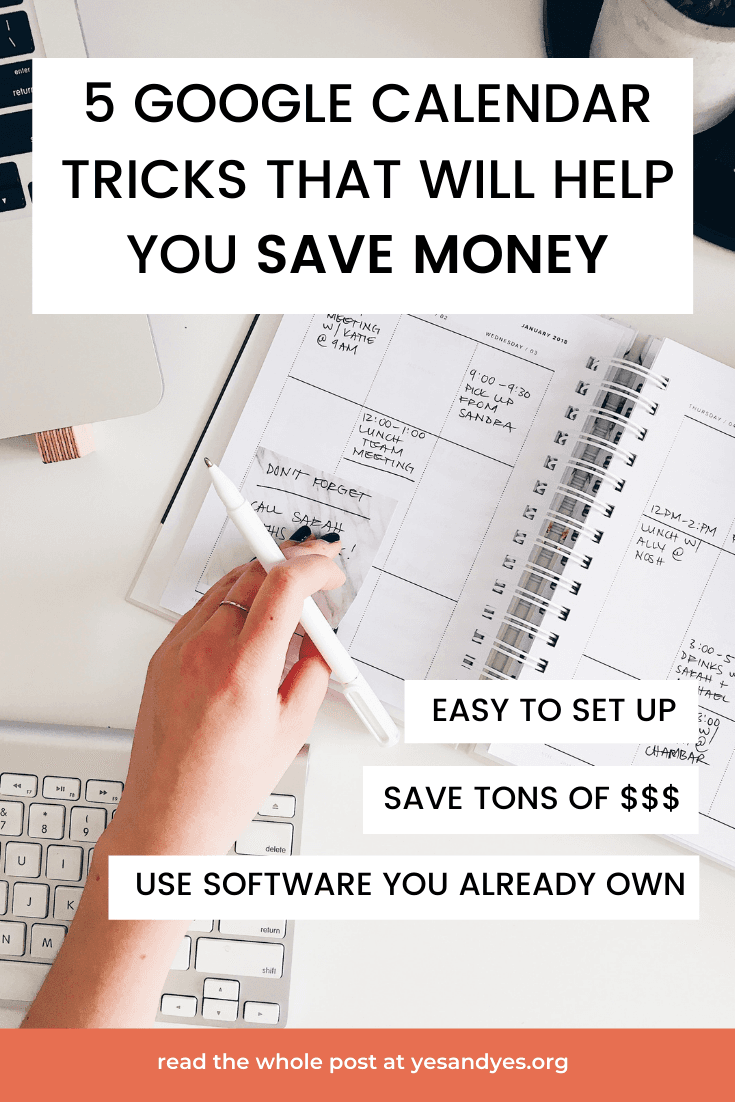 5 Google Calendar Tricks That Will Help You Save Money
