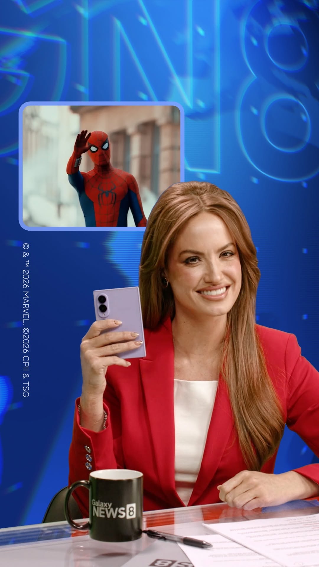 Breaking News: Spider-Man sightings are at an all-time high. @haleyybaylee and the Galaxy News 8 team are on the scene w...